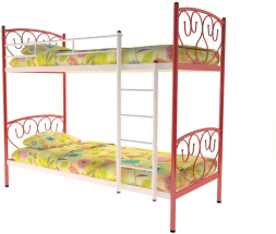 Металлическая двухъярусная кровать Злата