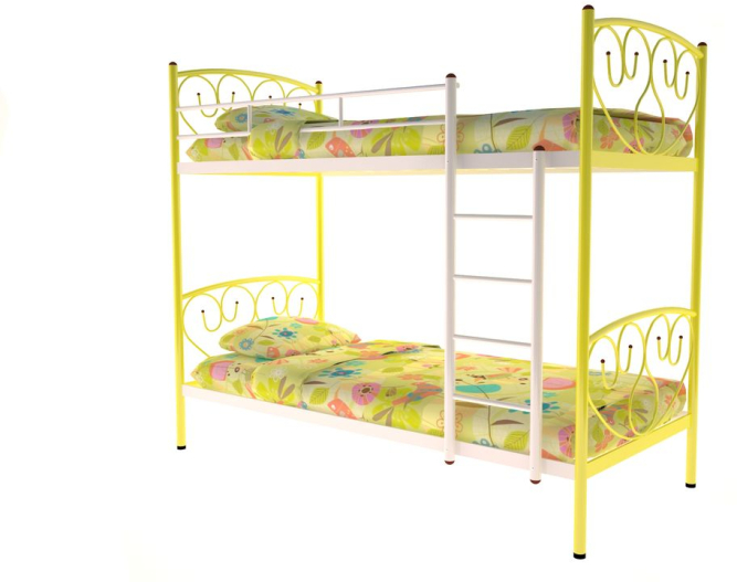 Металлическая двухъярусная кровать Злата