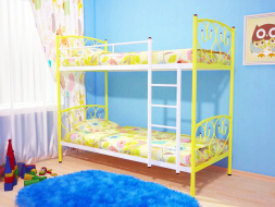 Металлическая двухъярусная кровать Злата