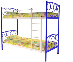 Металлическая двухъярусная кровать Злата