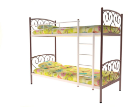 Металлическая двухъярусная кровать Злата