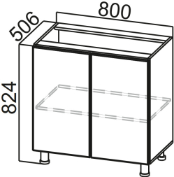 Стол-рабочий 800 Модус