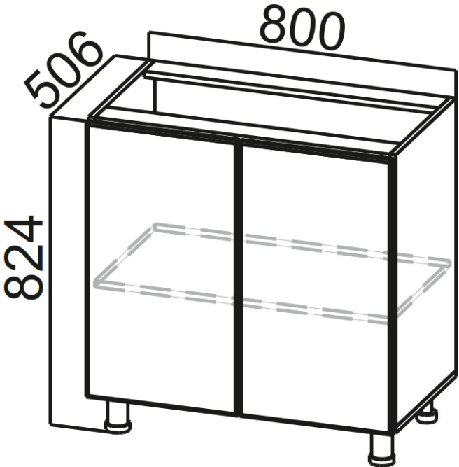 Стол-рабочий 800 Модус