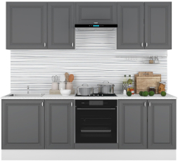 Кухня Ева комплект 1 Графит софт