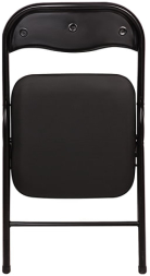 Стул складной для дома и офиса BRABIX &quot;Golf CF-007&quot;, черный каркас, кожзам черный, 531565