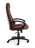 Кресло DRIVER флок/ткань, коричневый, 6/24