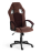 Кресло DRIVER флок/ткань, коричневый, 6/24