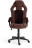 Кресло DRIVER флок/ткань, коричневый, 6/24