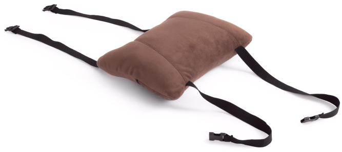 Кресло DRIVER флок/ткань, коричневый, 6/24