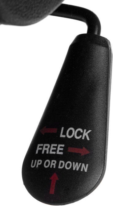 Кресло DRIVER флок/ткань, коричневый, 6/24