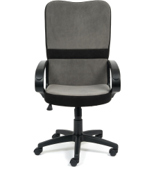 Кресло СН757 флок , серый/черный, 29/35