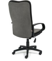 Кресло СН757 флок , серый/черный, 29/35