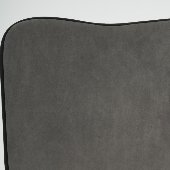 Кресло СН757 флок , серый/черный, 29/35