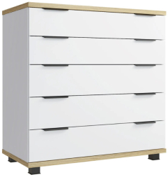 Комод Скайлайт СЛ-11К блэквуд ячменный/белый/графит/меренга
