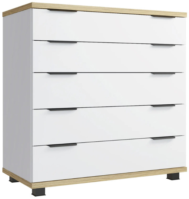 Комод Скайлайт СЛ-11К блэквуд ячменный/белый/графит/меренга