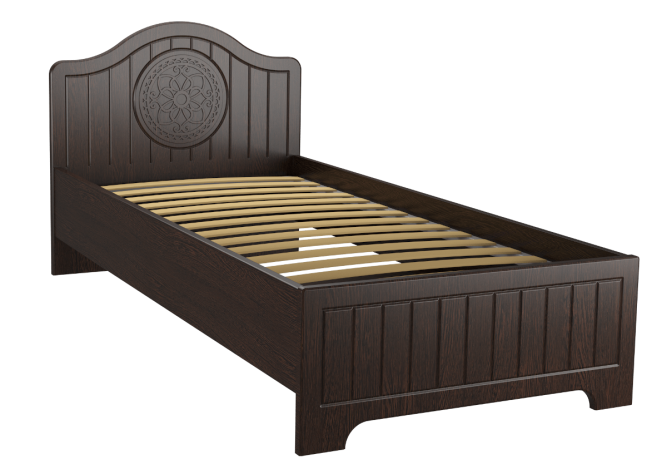 Кровать «Монблан» МБ (601К-604К) орех шоколадный