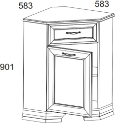 Тумба 1D1SU Тиффани ANREX