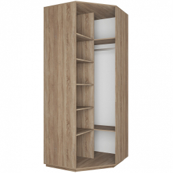 Шкаф-купе Экспресс Угловой ( Зеркало) Сонома