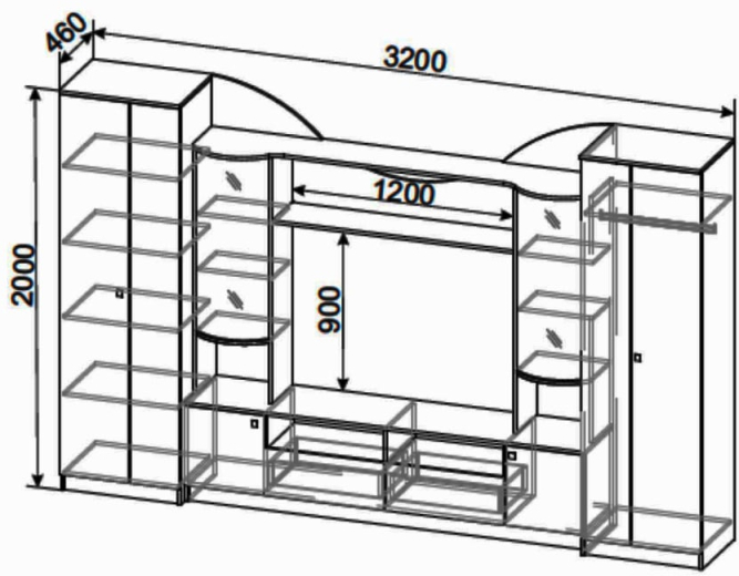 Гостиная МГС 8
