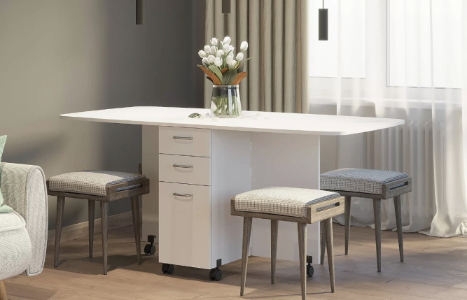 Стол книжка с ящиками (1-6702)