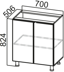 Стол-рабочий 700 Модус
