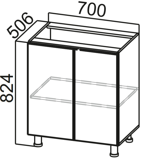 Стол-рабочий 700 Модус
