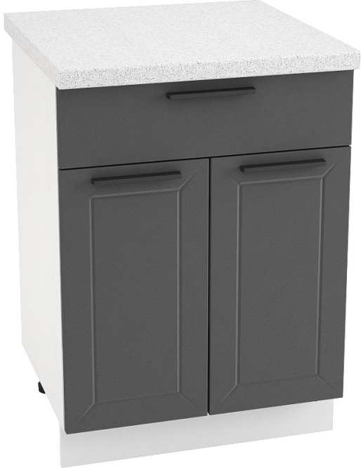 Шкаф нижний 1 ящ. с 2 ств. ШН1Я 600 Глетчер