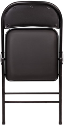 Стул складной для дома и офиса BRABIX "Golf Plus CF-003 Комфорт", черный каркас, кожзам черный, 531566