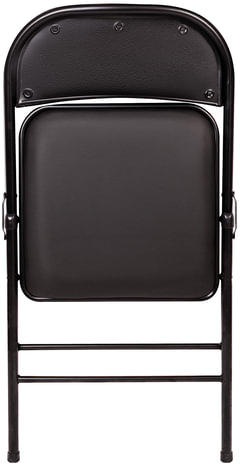 Стул складной для дома и офиса BRABIX "Golf Plus CF-003 Комфорт", черный каркас, кожзам черный, 531566