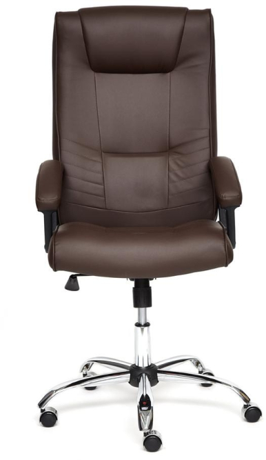 Кресло MAXIMA Хром кож/зам, коричневый, 36-36