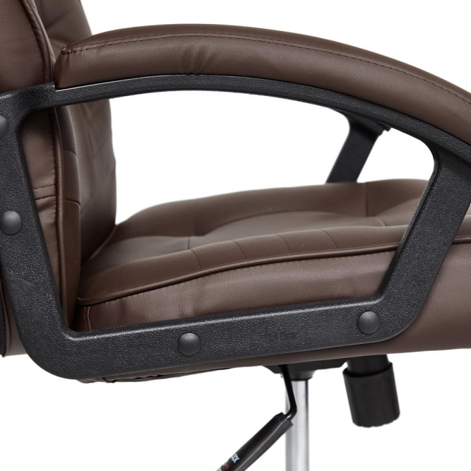 Кресло MAXIMA Хром кож/зам, коричневый, 36-36