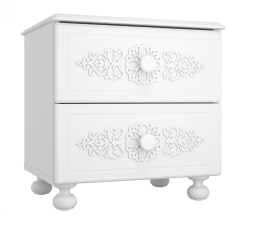 Тумба прикроватная Ассоль АС-4 белое дерево