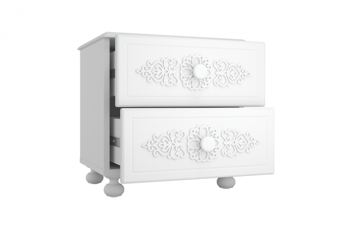 Тумба прикроватная Ассоль АС-4 белое дерево
