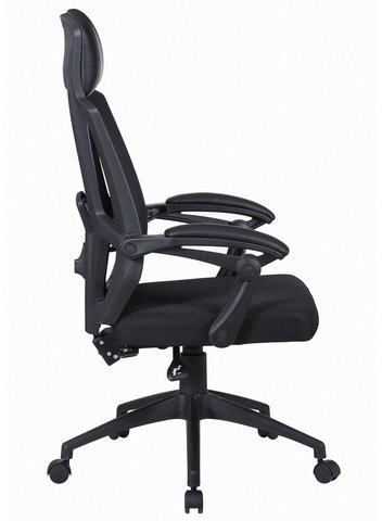 Кресло офисное BRABIX "Nexus ER-401", с подголовником, черное, 531835
