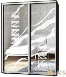 Шкаф-купе 2х дв Стандарт Пескоструй № 73
