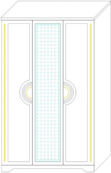 Шкаф 3-х дв. Луиза NEW