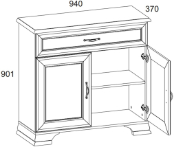 Тумба 2D1S Тиффани ANREX