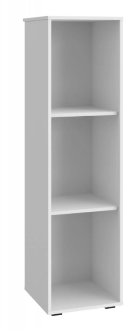 Шкаф-пенал Оскар ОС-01 белый структурный/блэквуд ячменный