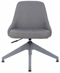 Кресло для приемных и переговорных CH-340GLZ, ткань, серое, 1923860
