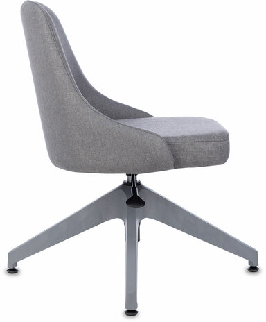 Кресло для приемных и переговорных CH-340GLZ, ткань, серое, 1923860