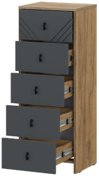 Комод 5 ящиков Байкал