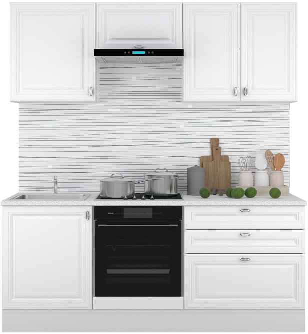 Кухня Ева комплект 2 Белый софт