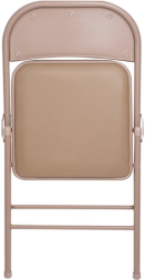 Стул складной для дома и офиса BRABIX "Golf Plus CF-003 Комфорт", бежевый каркас, кожзам бежевый, 531567