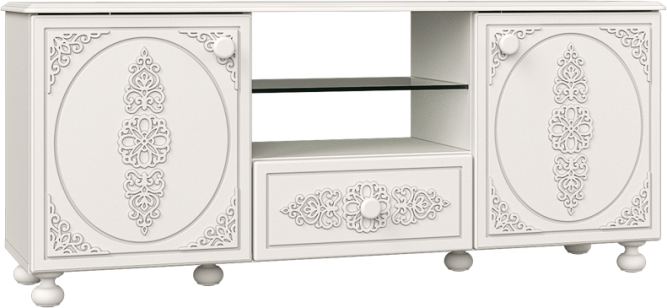 Тумба ТВ Ассоль АС-13 белое дерево