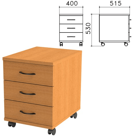 Тумба выкатная ТФ08 без замка