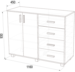 Комод К-16 (Аквилон)
