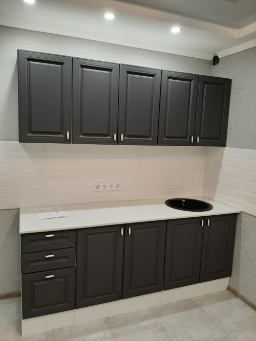 Кухня Ева комплект 2 Графит софт