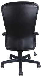 Кресло BRABIX "Optima MG-370", с подлокотниками, экокожа/ткань, черное, 531580