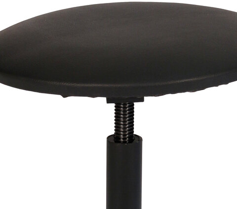 Кресло кассира, ресепшн РС37, без подлокотников, кожзам, черное