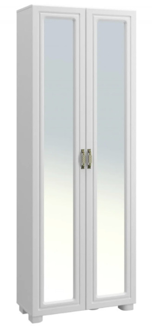 Шкаф с зеркалом «Монблан» МБ-21К белое дерево